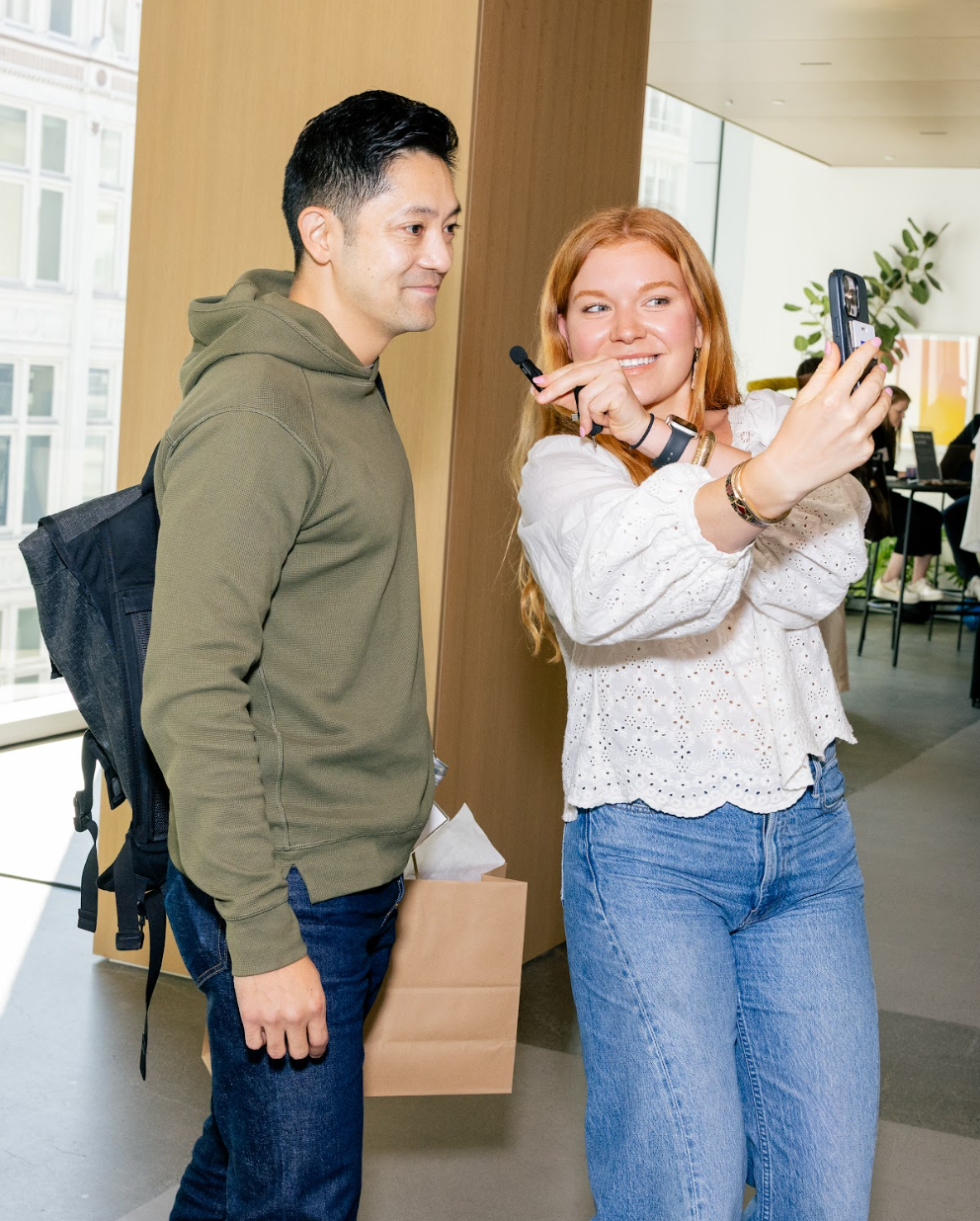 Two Inside Summit attendees taking a selfie together